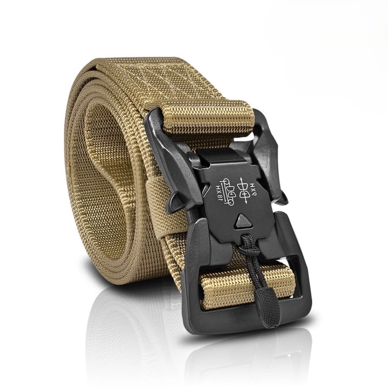 Product image KAHASIL - Ikat Pinggang Sabuk Gesper Pria Nylon Kanvas Tactical Military Panjang 120cm KHBELT40 all variant Cream